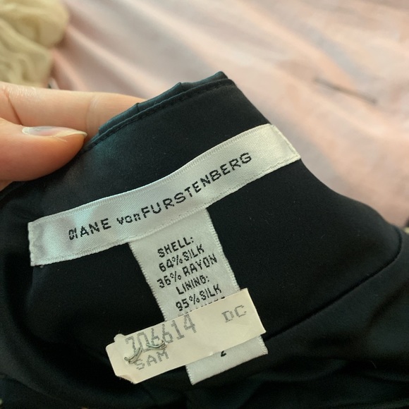 Y2K DVF silk balloon strapless star print dress - Picture 7 of 7